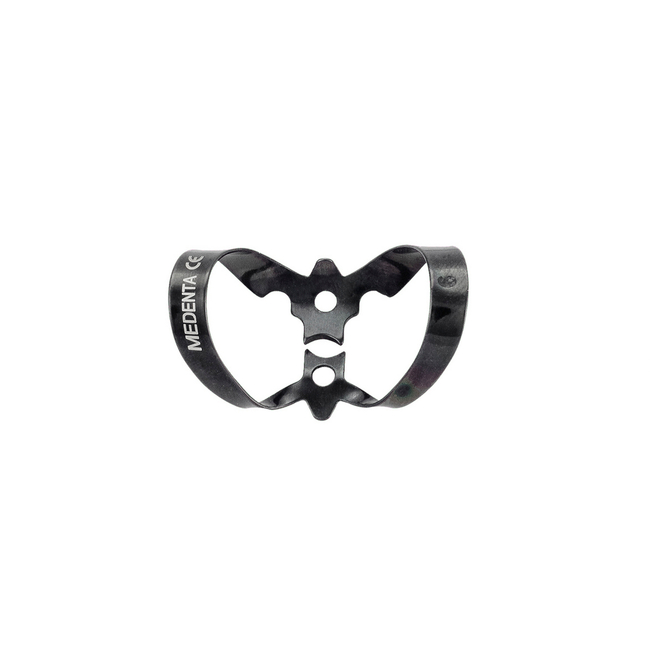 129-009-TN - крепление для Раббер Дам Медента, тип «бабочка», для резцов и клыков при вестибулярном кариозном поражении, симметричные щечки с легким смещением | Medenta Instruments Co. (Пакистан)