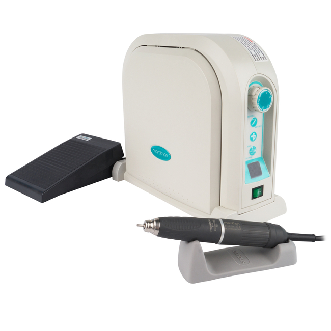 Marathon Multi 600 - микромотор зуботехнический бесщеточный  с коленным/настольным управлением, с наконечником BM40M/BHS, 40000 об/мин, педаль FS60N | Saeyang Microtech (Ю. Корея)