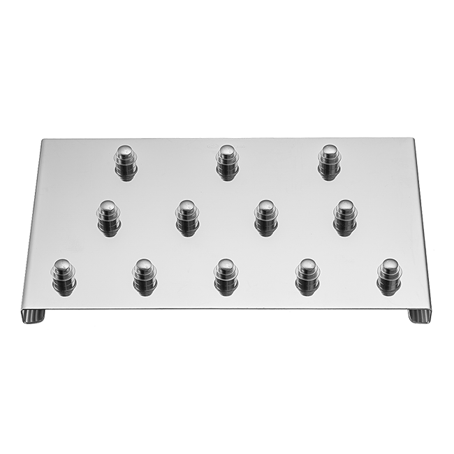 Подставка металлическая для хранения и стерилизация кламмеров, 12 мест, 50x90 мм | Dentech Corporation (Япония)