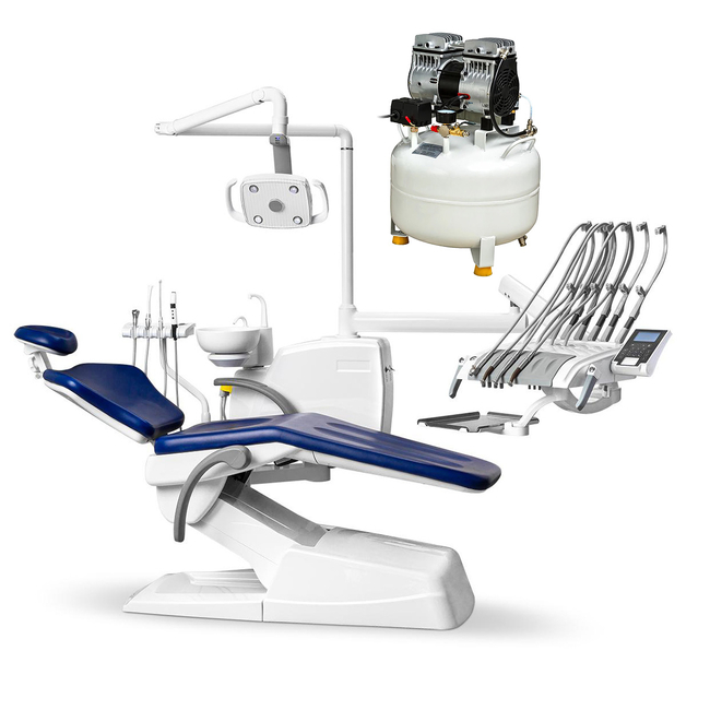 Комплект: стоматологическая установка Mercury 330 Standart с верхней подачей инструментов + компрессор Mercury HK-1EW-30 (ND-70) | Mercury (Китай)