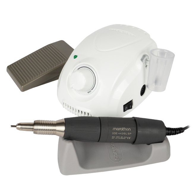 Marathon-3 Champion New - косметологический аппарат для маникюра с наконечником H35LSP, 35000 об/мин, 45 Вт, педаль SFP-27 | Saeyang Microtech (Ю. Корея)