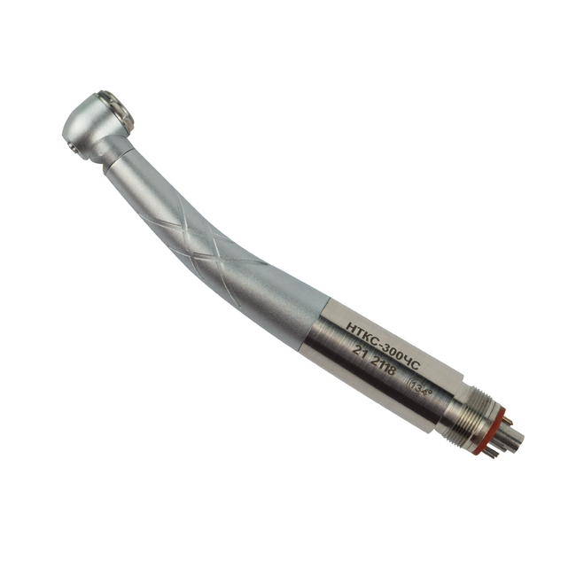 НТКС-300ЧС - турбинный кнопочный наконечник со стандартной головкой, фиброоптикой и четырехточечным спреем охлаждения | Мегатэкс (Россия)