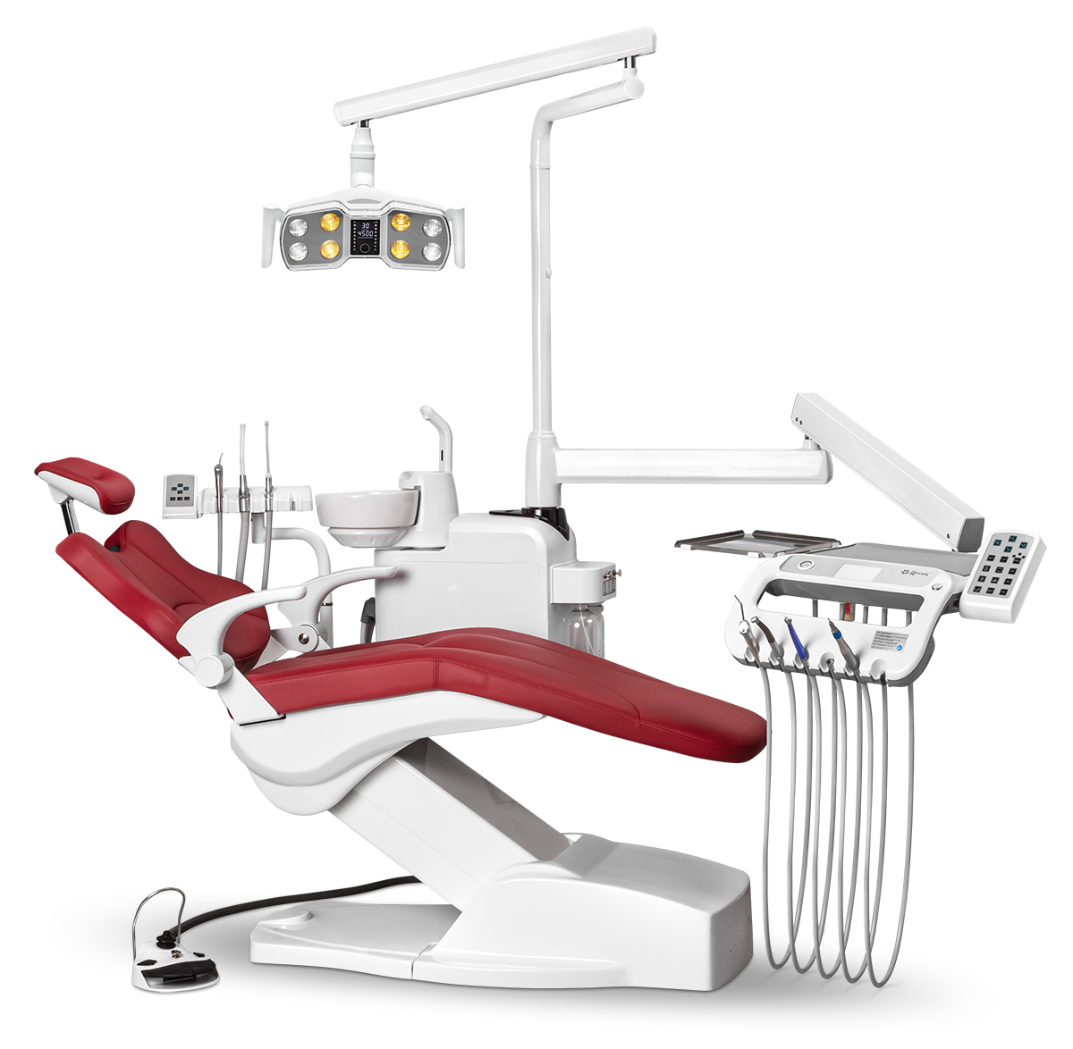 Стоматологическая установка Mercury 3600, Бордовая