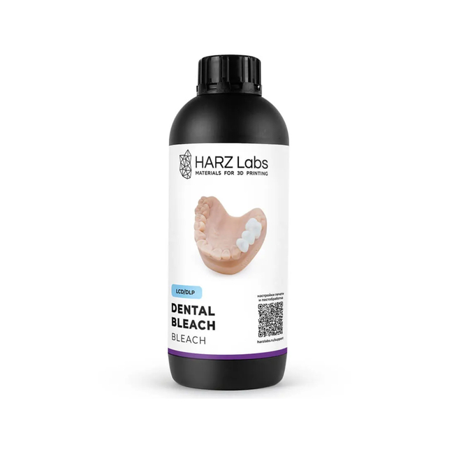 HARZ Labs Dental Bleach - фотополимерная смола, бесцветная, 1 кг | HARZ Labs (Россия)