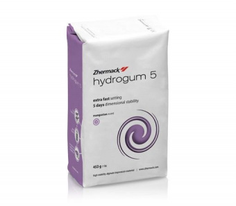 Hydrogum 5 (453gm) - беспыльный альгинат с быстрым схватыванием и высокой стабильностью размеров в течение 5 дней | Zhermack (Италия)