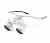 Kruder Active white - лупы бинокулярные FLIP-UP с измененным межзрачковым расстоянием на очковой оправе, с фиксированным расстоянием 2.5x - 380 мм | KRUDER optik (Австрия)
